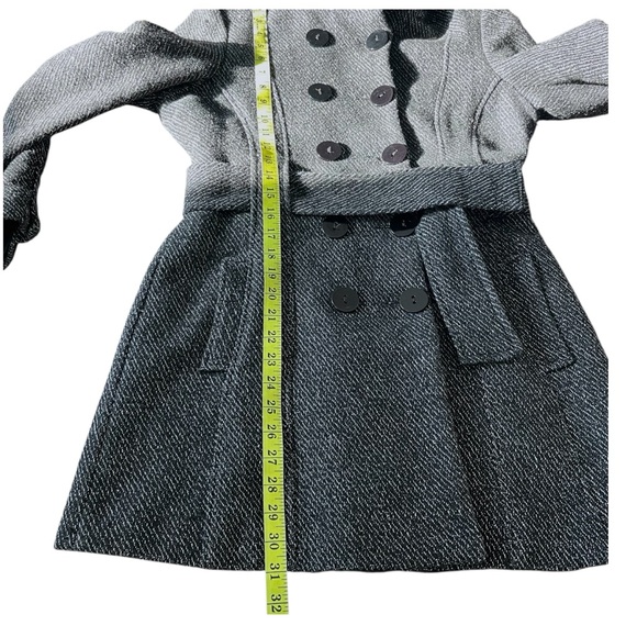 New Kenneth Blake New York Heathered Black/White Double Breasted Coat (M) - Picture 12 of 16